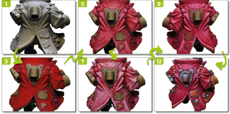 Textured in red tones - Painting Tutorial